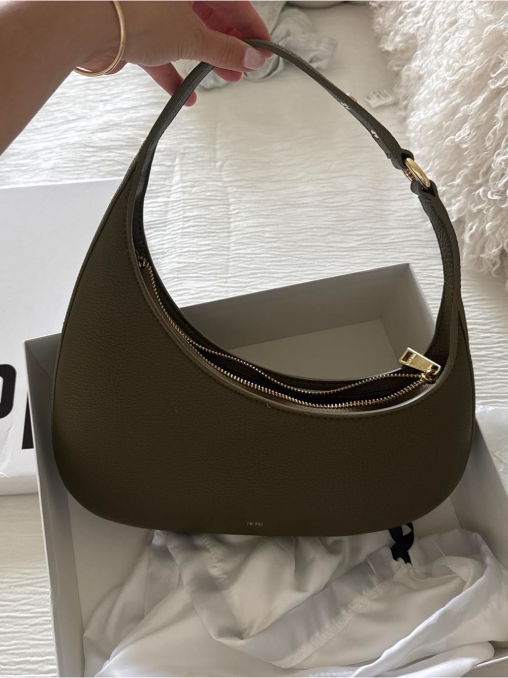 Jw Pei Olive Green Harlee Shoulder Bag